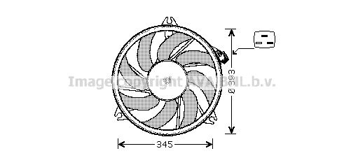 AVA QUALITY COOLING Ventilators, Motora dzesēšanas sistēma PE7524